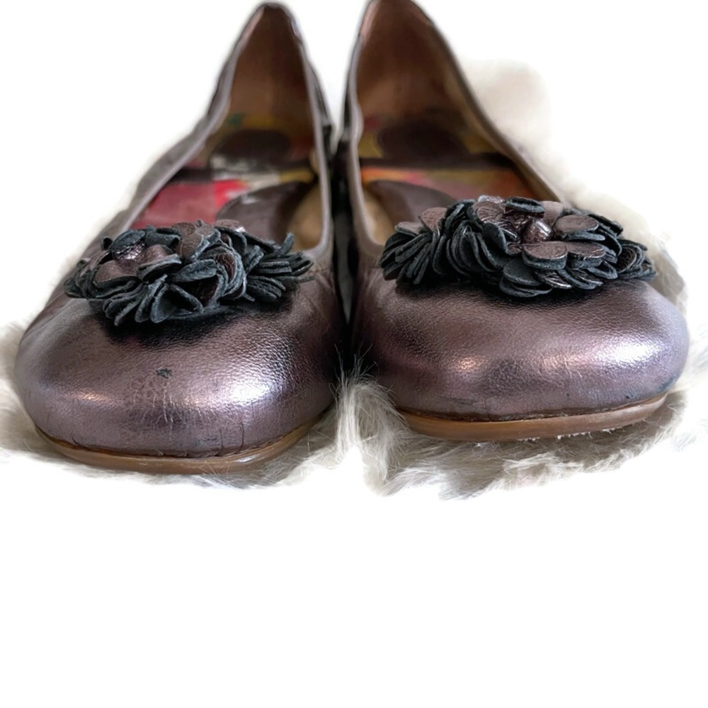 Born Bronze Leather Ballet Flats - Picture 5 of 7